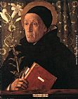 Giovanni Bellini Canvas Paintings - Portrait of Teodoro of Urbino